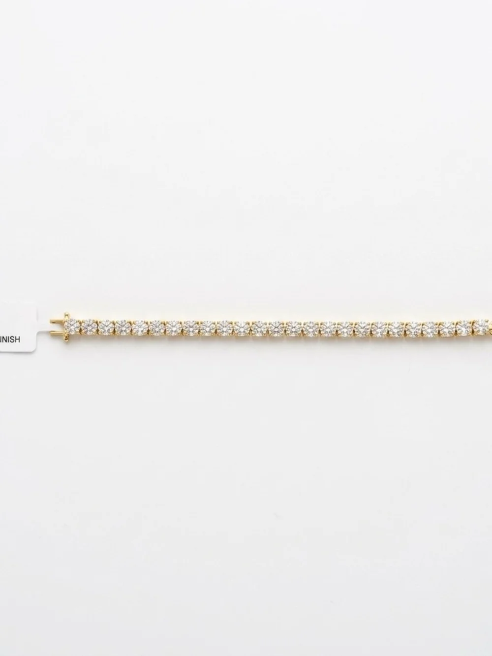 Gold Tennis Bracelet with Clear Stones - Women Jewelry